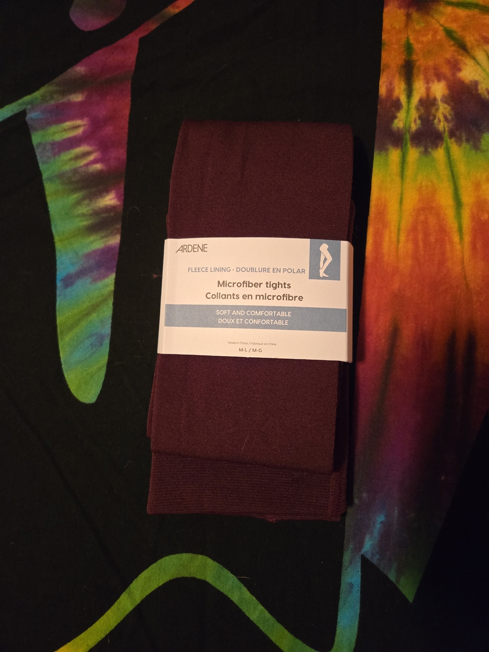 Ardene Burgundy Tights - Picture 4 of 5